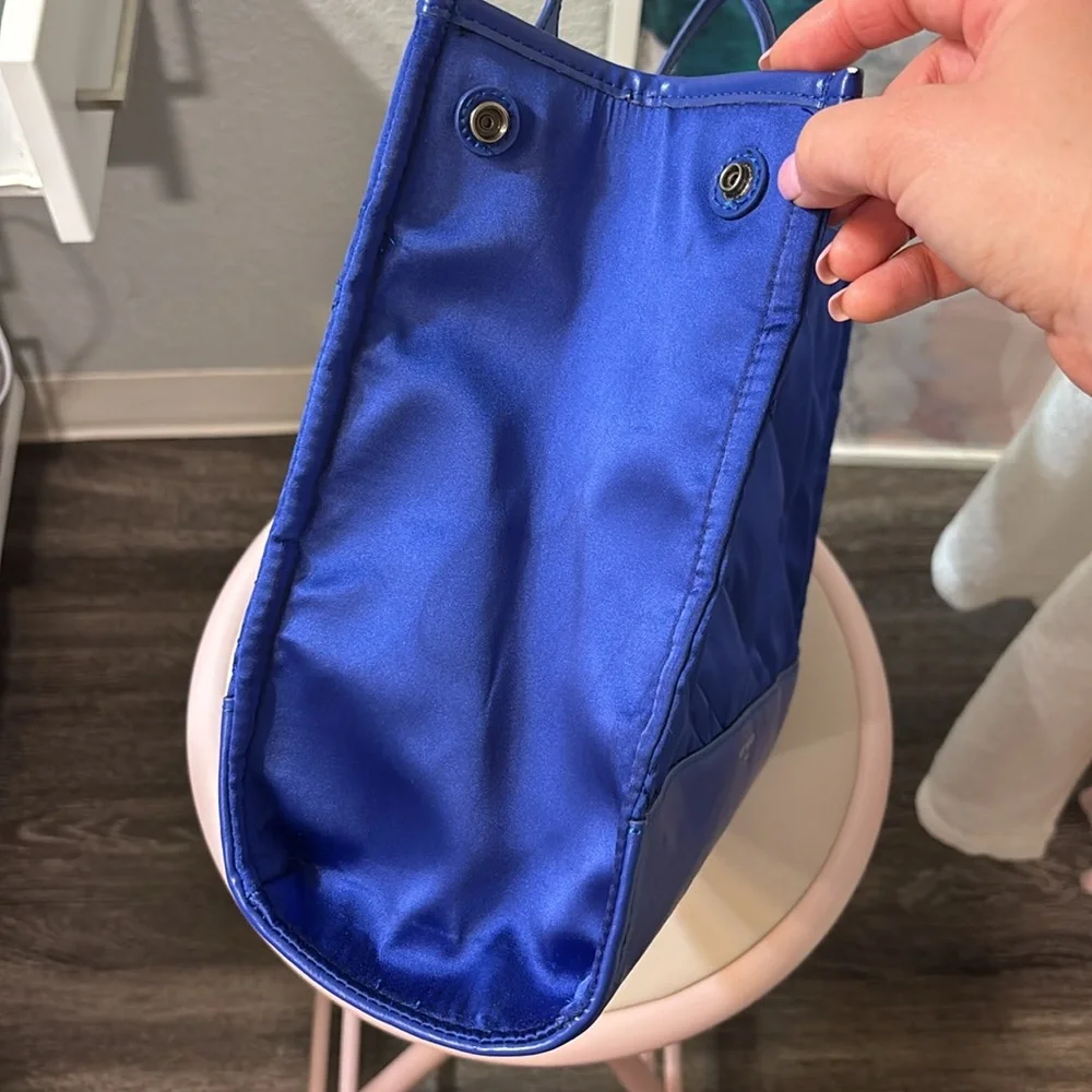 Kurt Geiger Blue Satin Bag - Picture 8 of 10